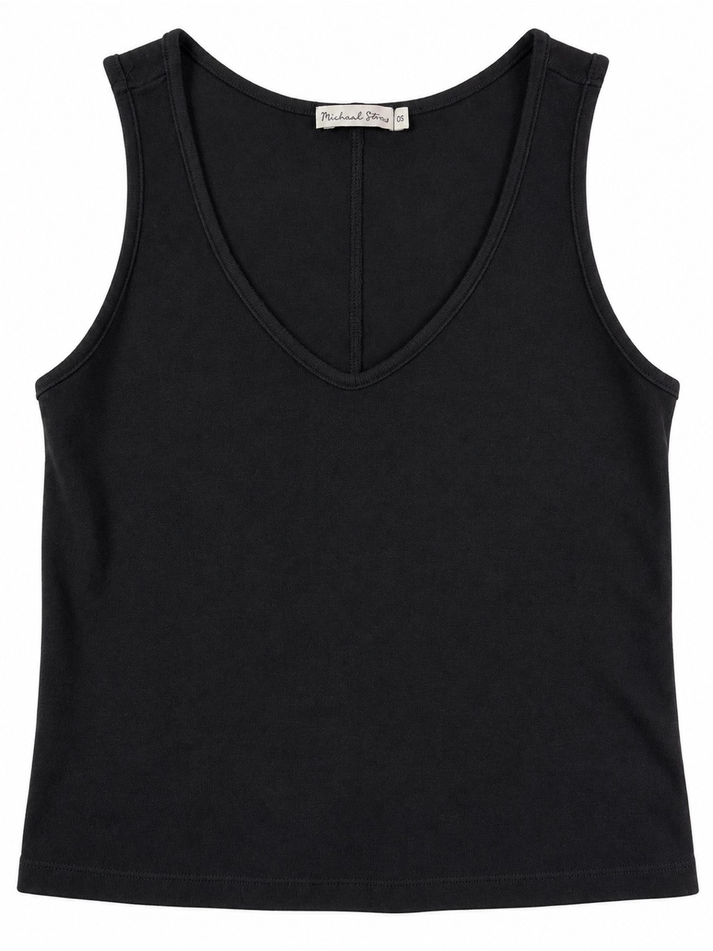 Michael Stars Classic Black V-Neck Tank